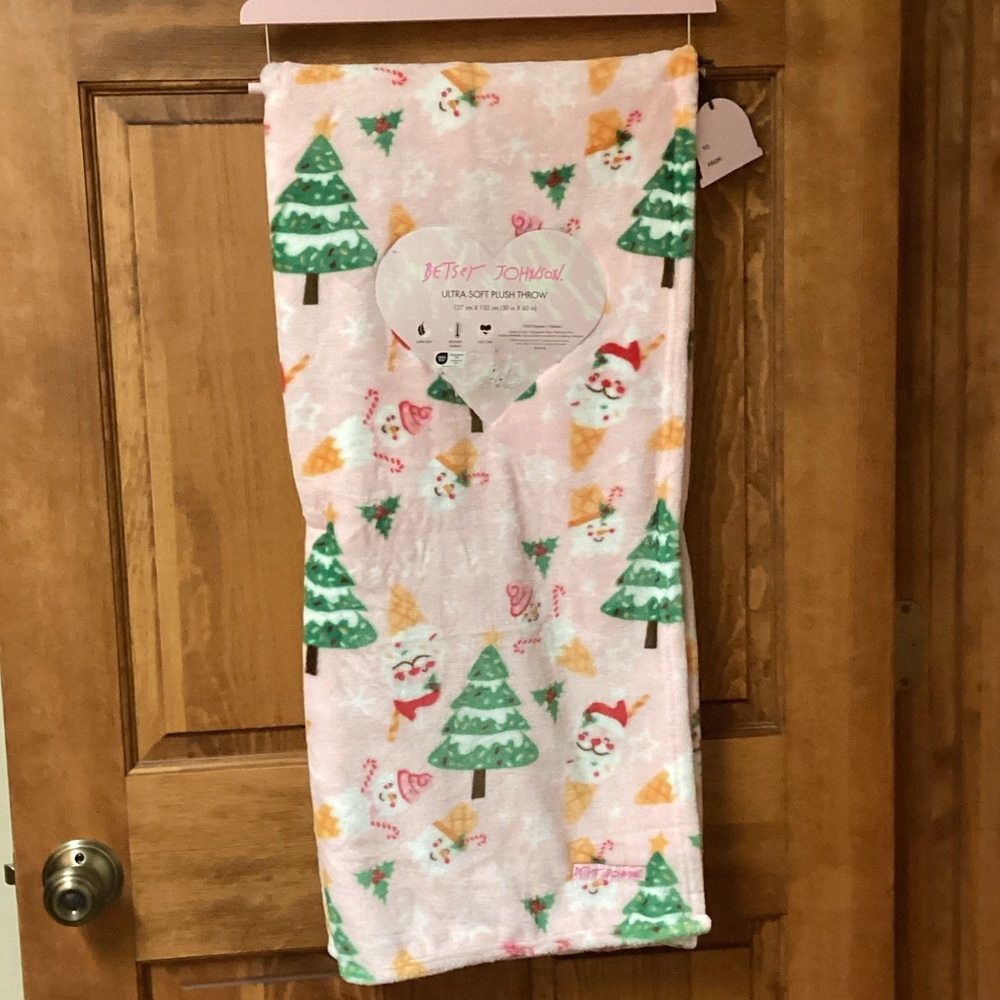 Betsey Johnson Christmas Throw Blanket